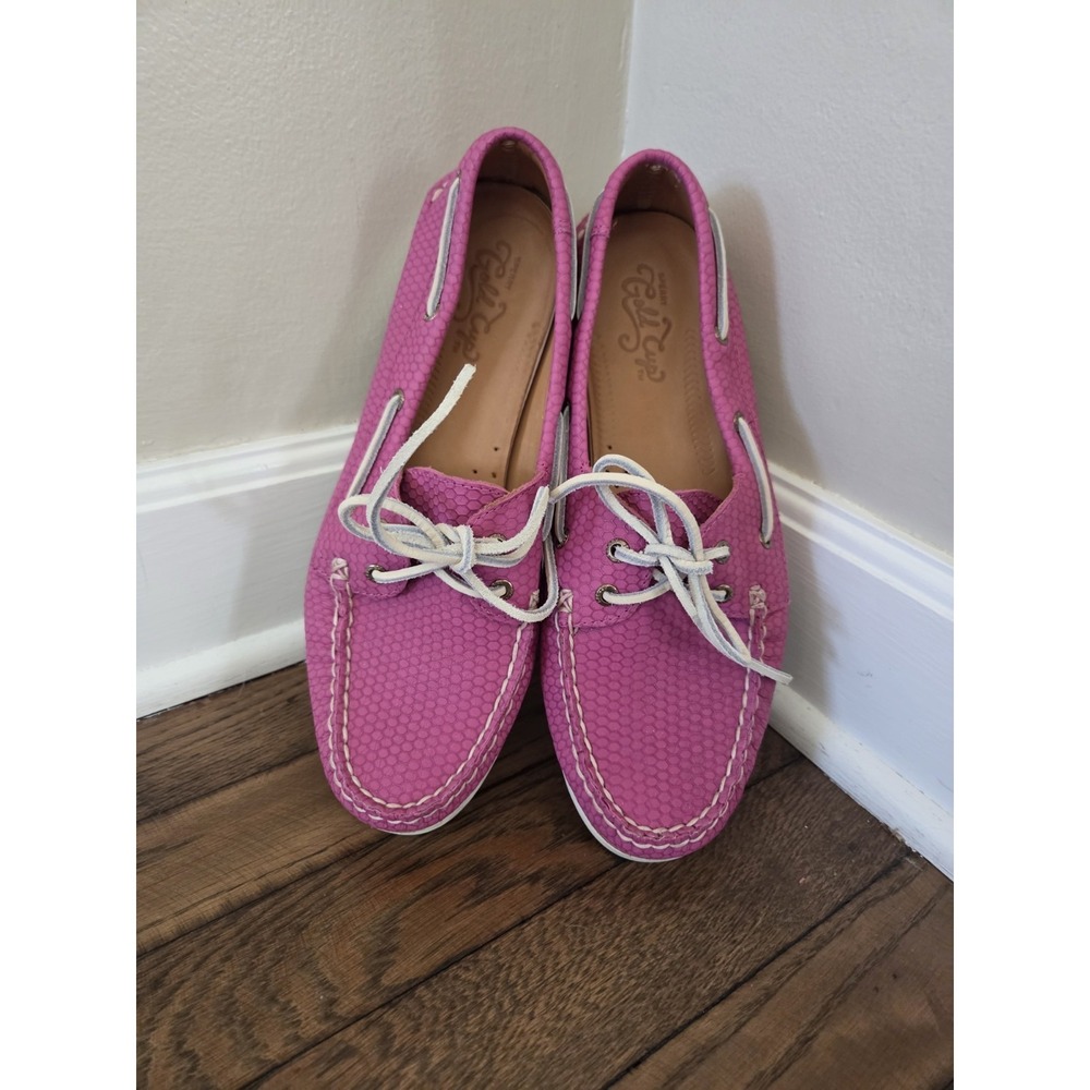 Sperry Top Sider Gold Cup Honeycomb Women's 9.5 M Pink Raspberry Boat Shoes - Picture 4 of 11